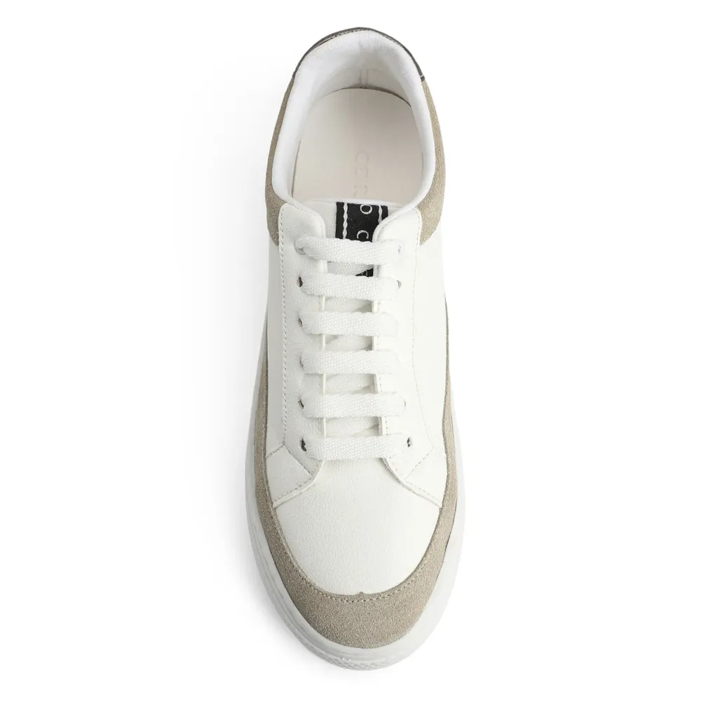 Tênis Alt Branco / Camurça Off White / Couro Pewter - imagem 5