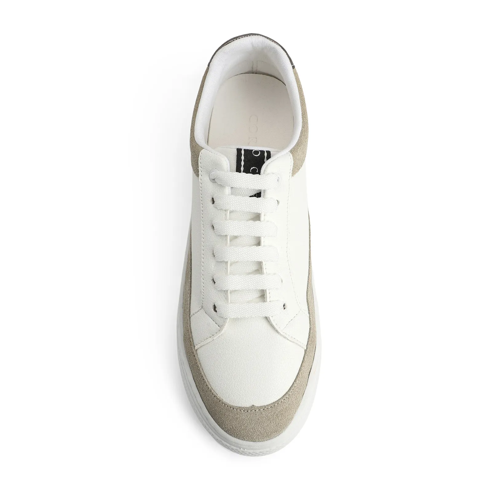 Tênis Alt Branco / Camurça Off White / Couro Pewter
