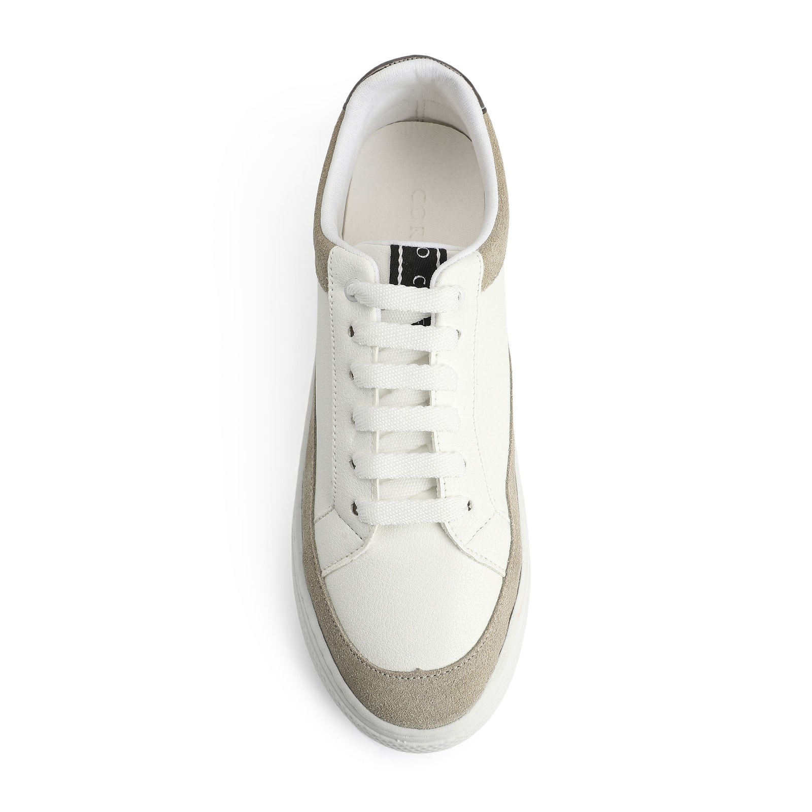 Tênis Alt Branco / Camurça Off White / Couro Pewter