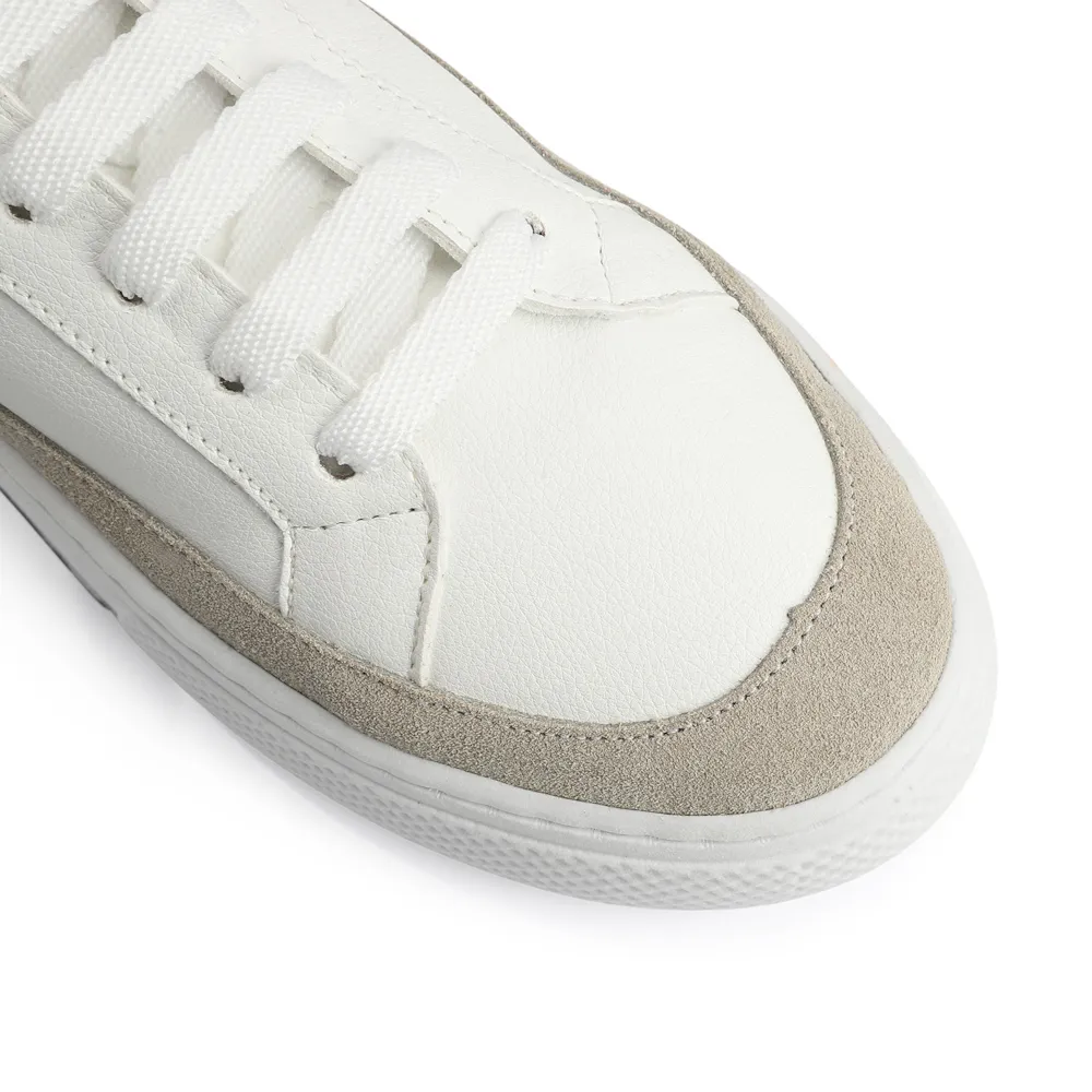Tênis Alt Branco / Camurça Off White / Couro Pewter - imagem 6