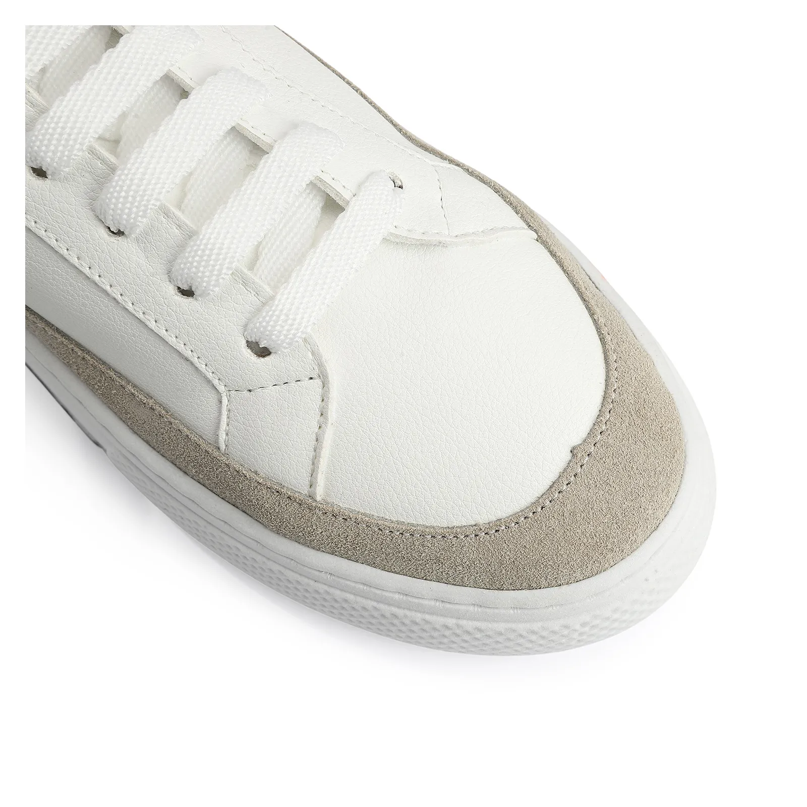 Tênis Alt Branco / Camurça Off White / Couro Pewter