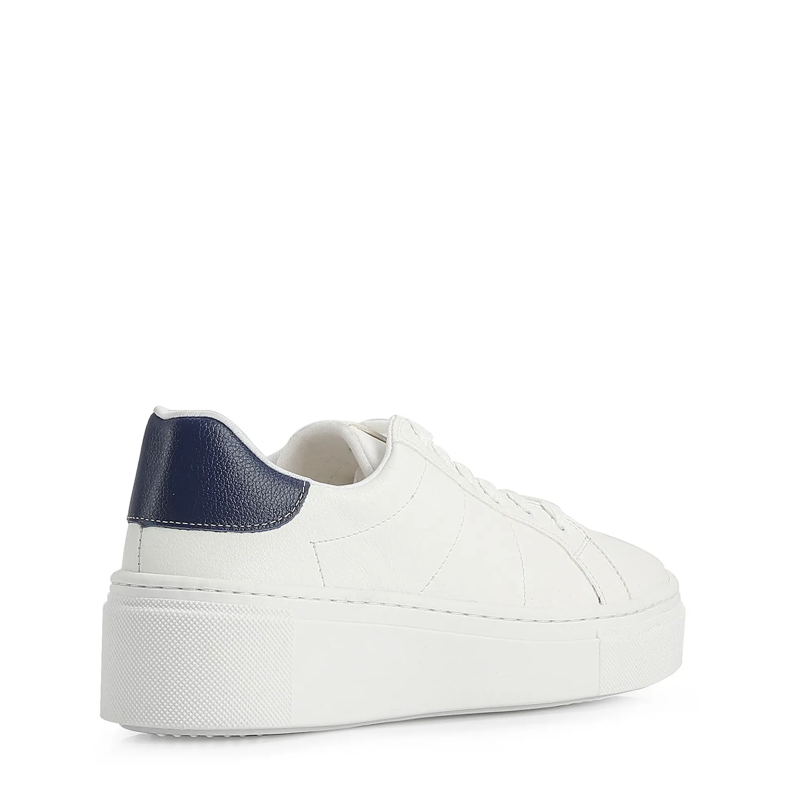 Tênis Alt Branco / Couro Azul