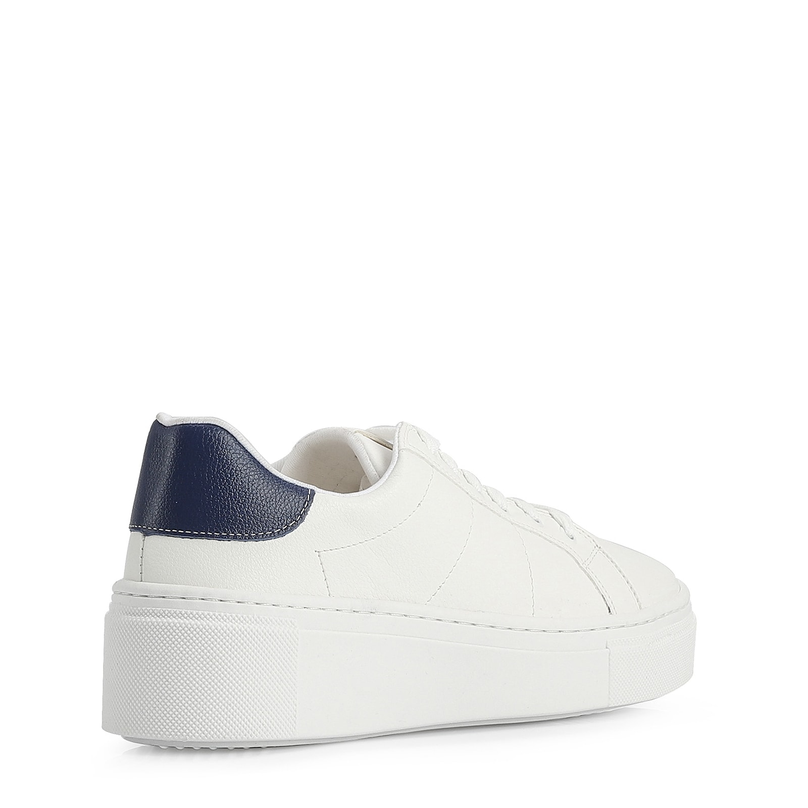 Tênis Alt Branco / Couro Azul