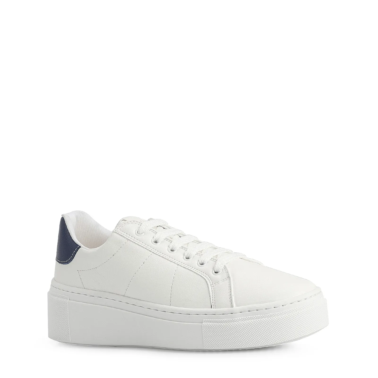 Tênis Alt Branco / Couro Azul