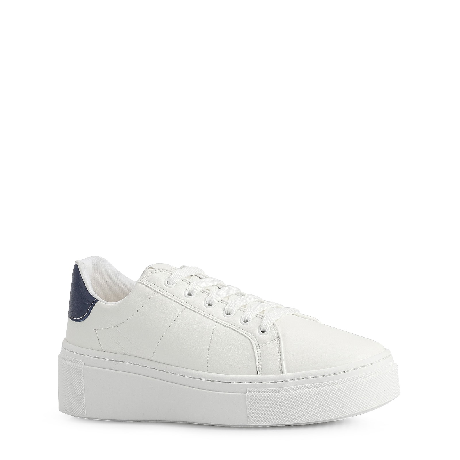 Tênis Alt Branco / Couro Azul