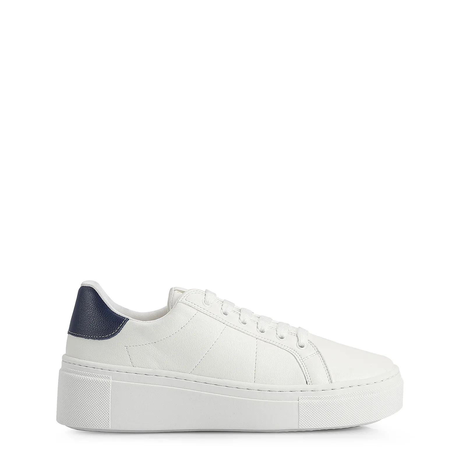 Tênis Alt Branco / Couro Azul