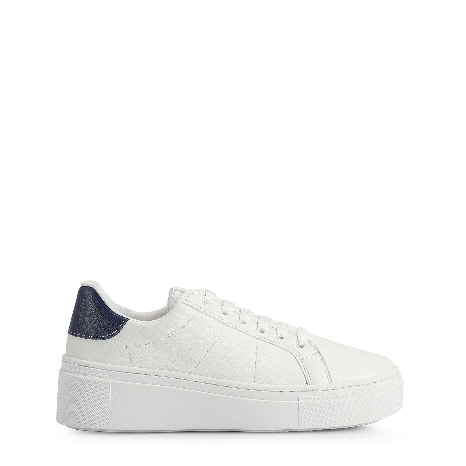 Tênis Alt Branco / Couro Azul