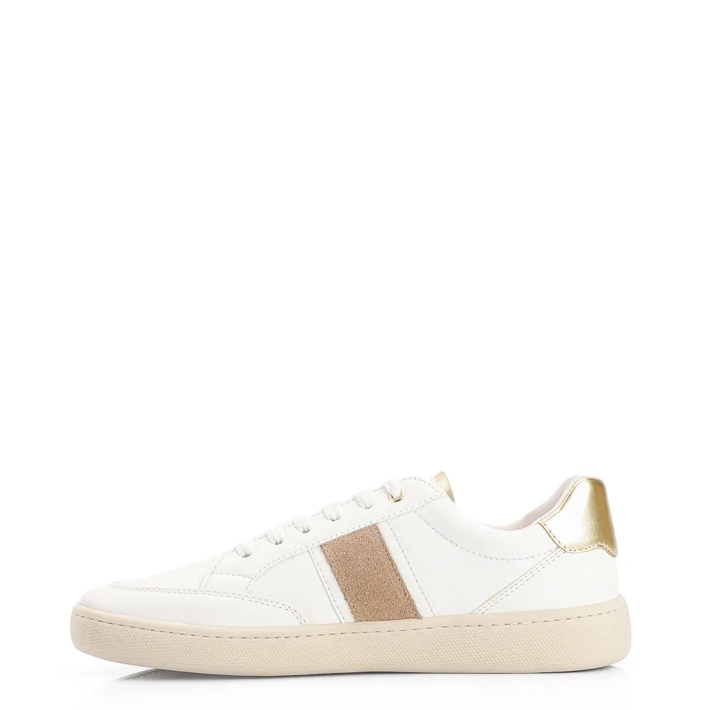 Tênis Alt Branco/Dourado/Camurça Marrom - imagem 4