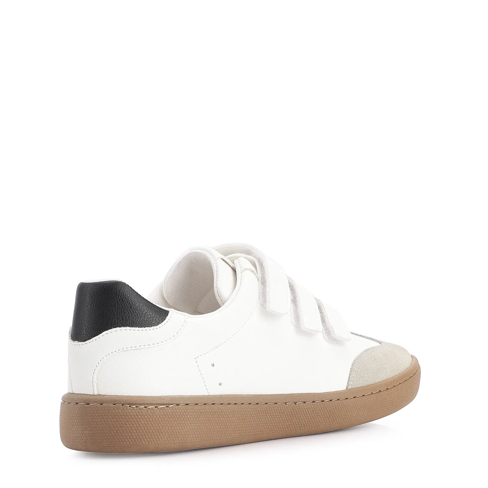 Tênis Alt Branco/Preto/Camurça Cinza