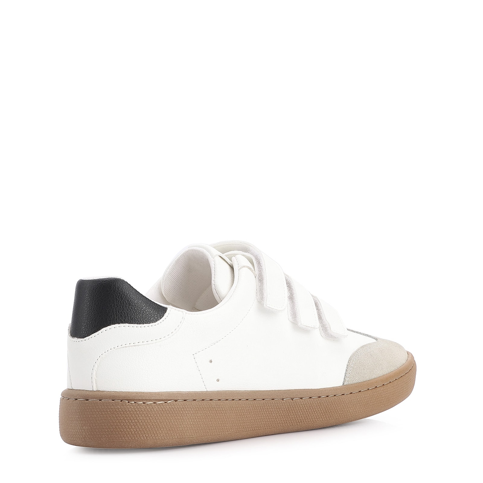 Tênis Alt Branco/Preto/Camurça Cinza