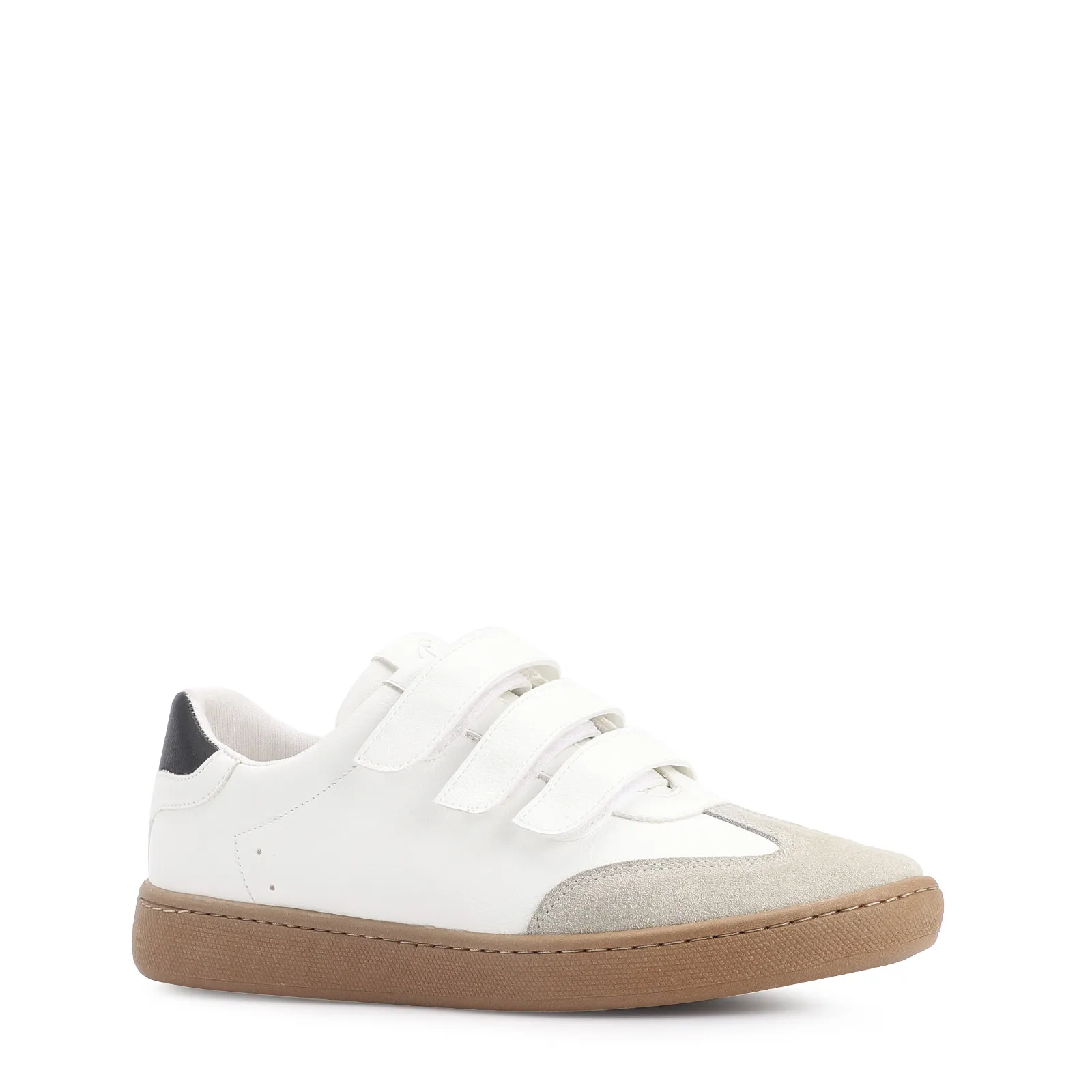 Tênis Alt Branco/Preto/Camurça Cinza