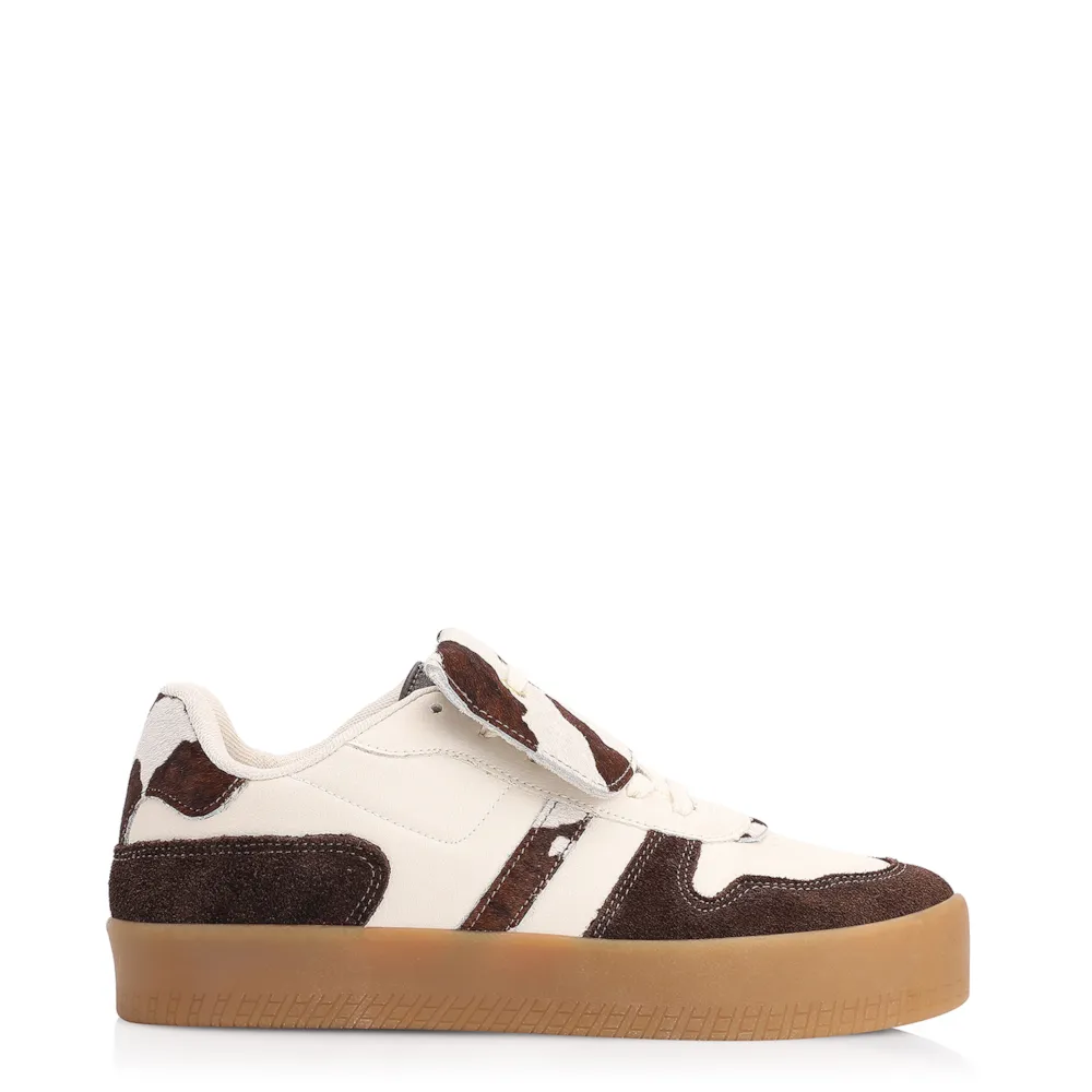 Tênis Alt Off White/Camurça Marrom/Couro Pelo Vaca - imagem 3