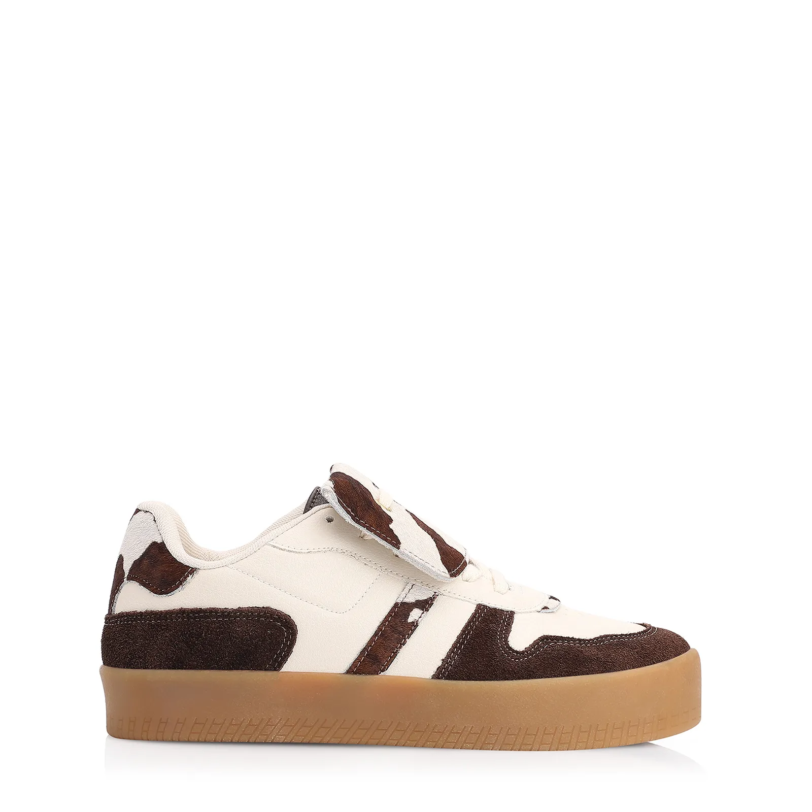 Tênis Alt Off White/Camurça Marrom/Couro Pelo Vaca