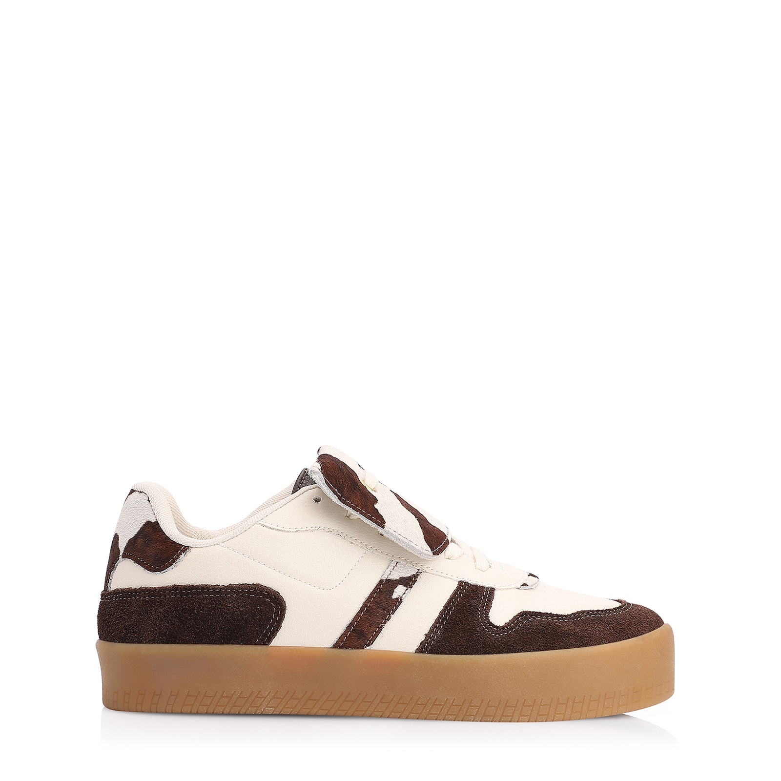 Tênis Alt Off White/Camurça Marrom/Couro Pelo Vaca