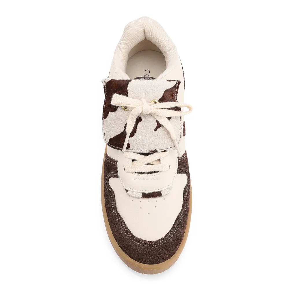 Tênis Alt Off White/Camurça Marrom/Couro Pelo Vaca - imagem 7