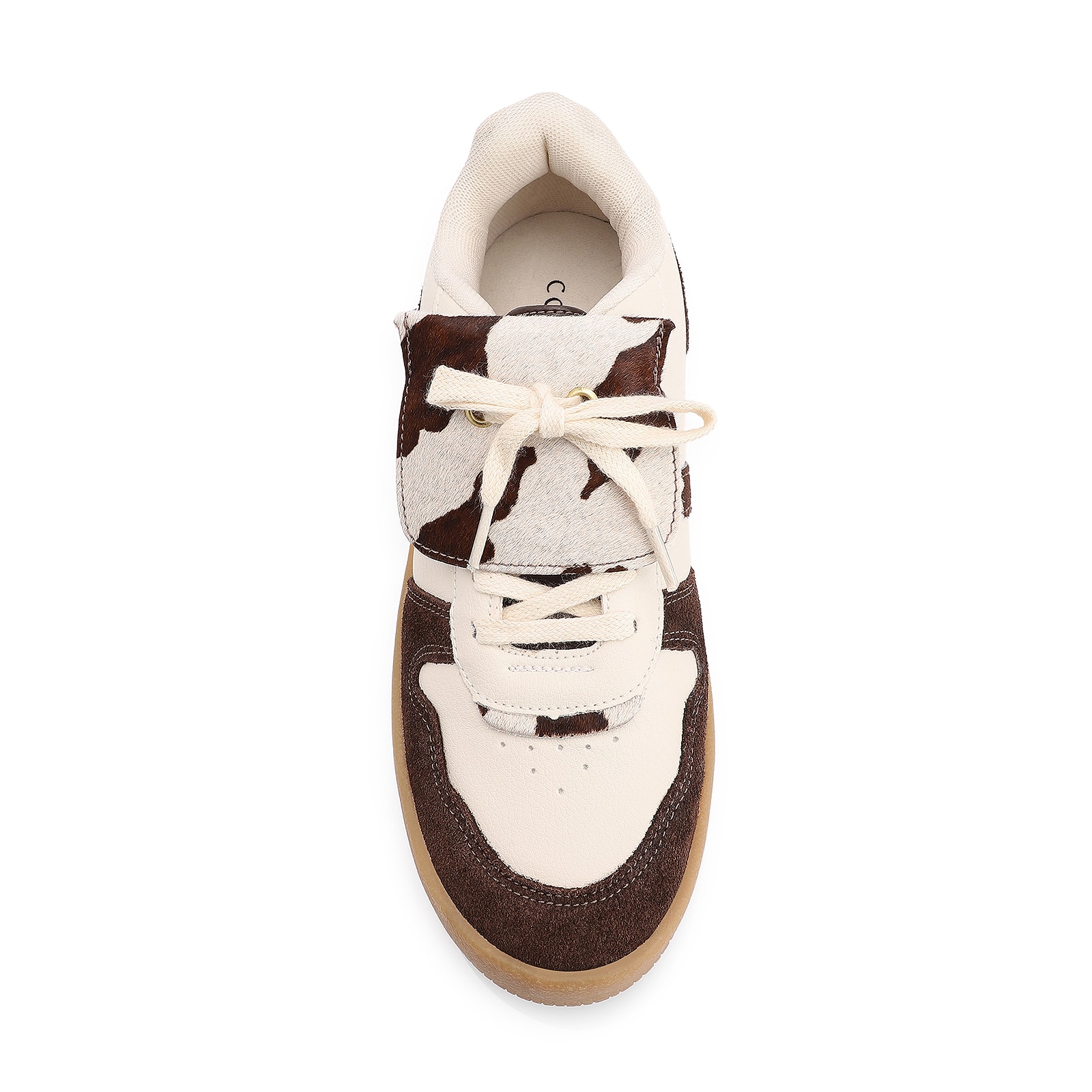 Tênis Alt Off White/Camurça Marrom/Couro Pelo Vaca