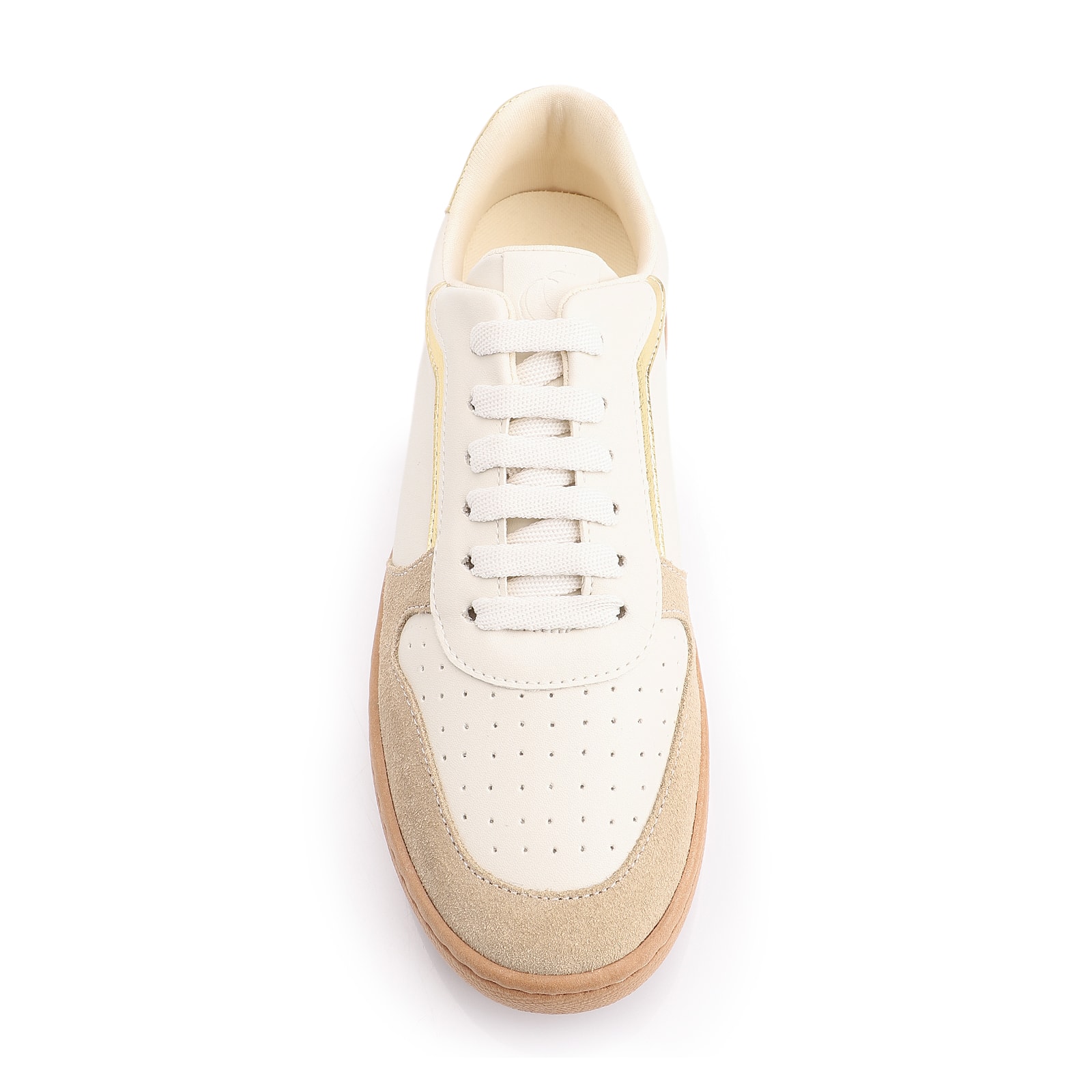Tênis Alt Off White/Couro Camurça Bege