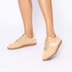 Tênis Couro Camurça Bege/Couro Off White - imagem 2
