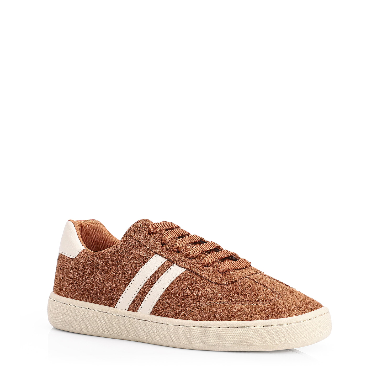 Tênis Couro Camurça Marrom/Alt Off White
