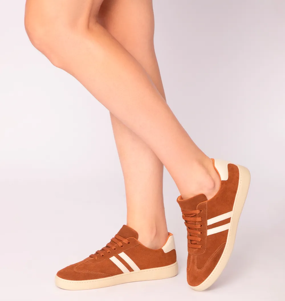 Tênis Couro Camurça Marrom/Alt Off White - imagem 2