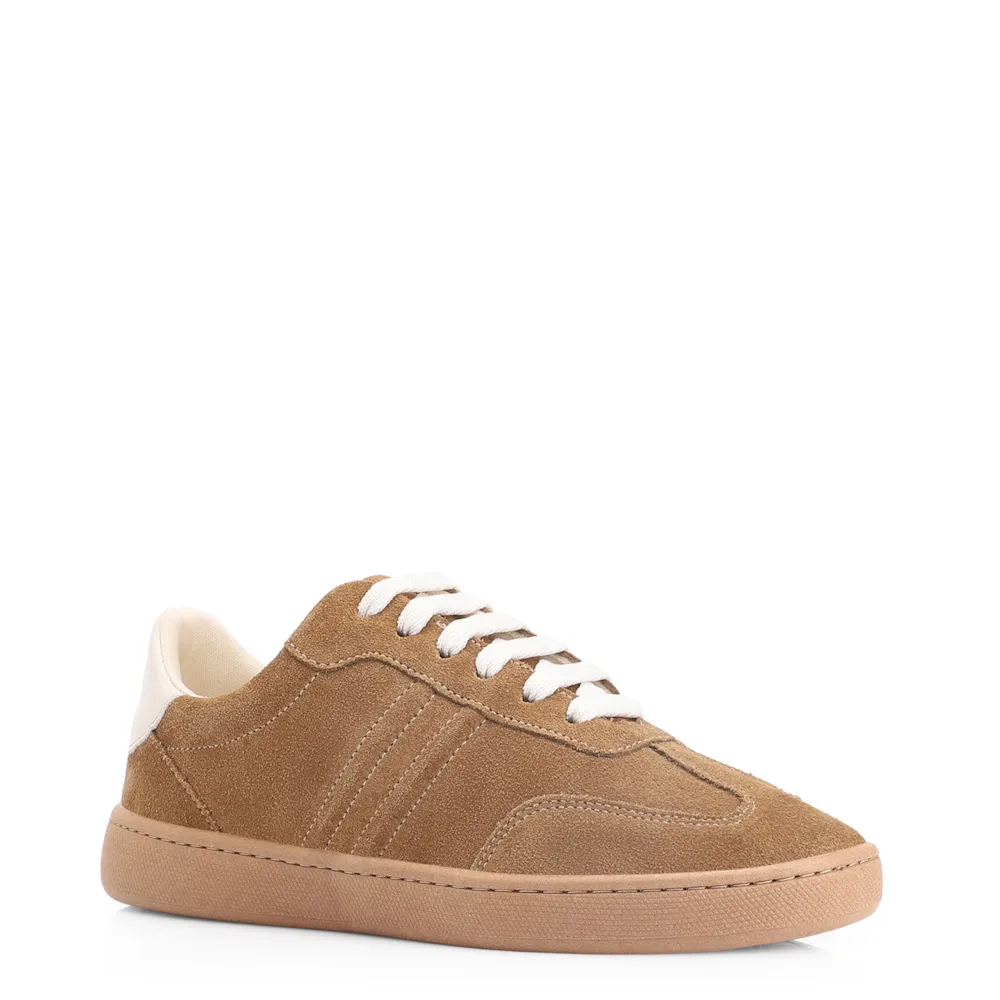 Tênis Couro Camurça Marrom/Alt Off White