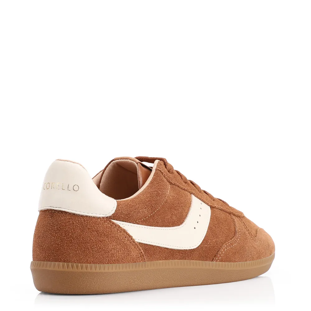 Tênis Couro Camurça Marrom/Couro Off White - imagem 4