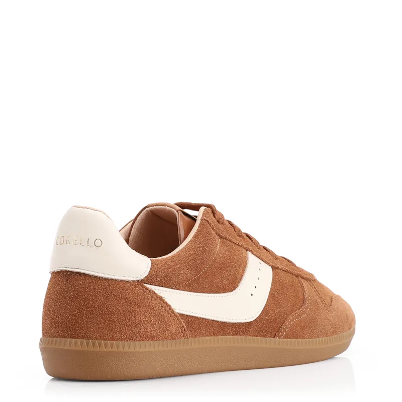 Tênis Couro Camurça Marrom/Couro Off White - foto 4