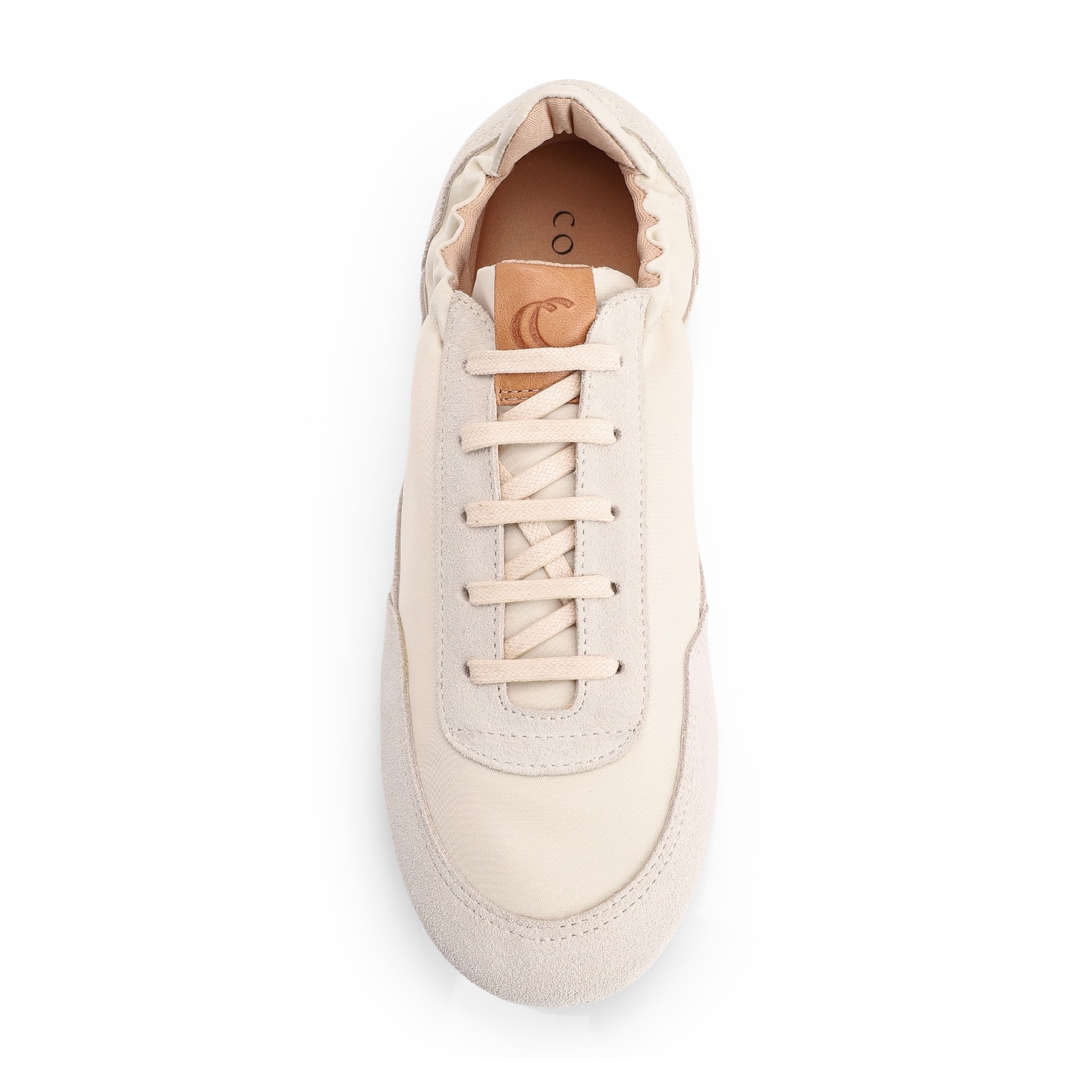 Tênis Couro Camurça/Nylon Off White