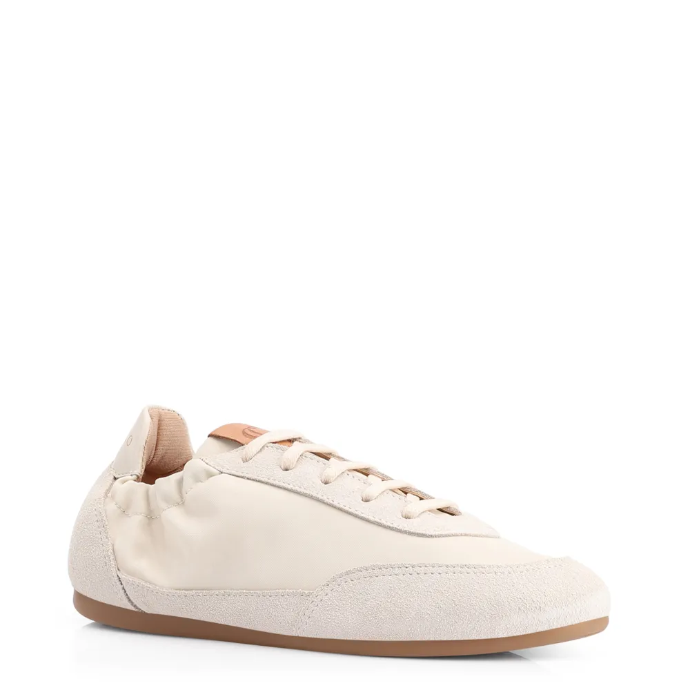 Tênis Couro Camurça/Nylon Off White