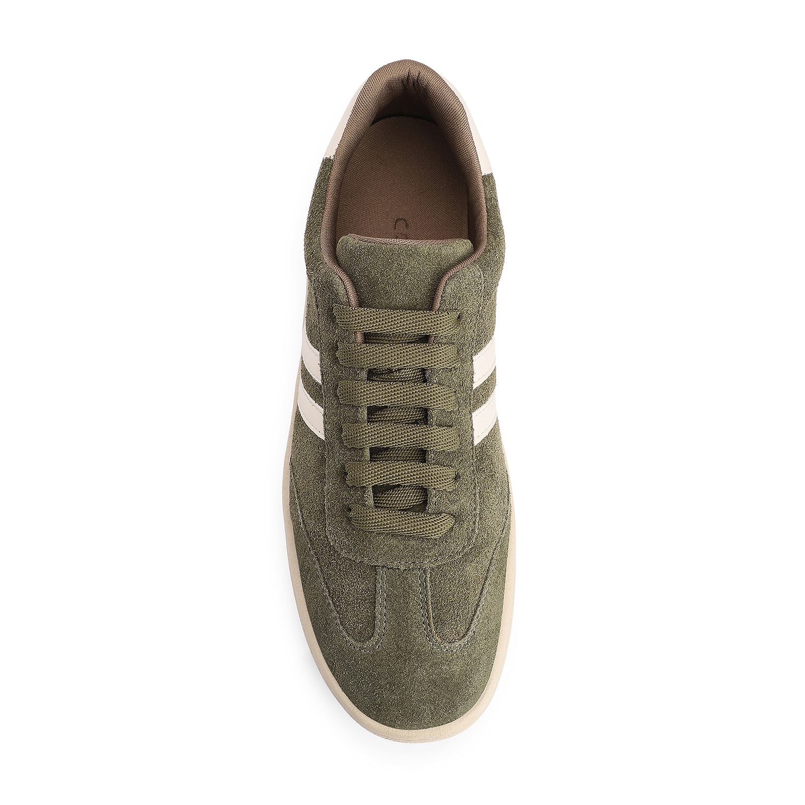 Tênis Couro Camurça Verde/Alt Off White