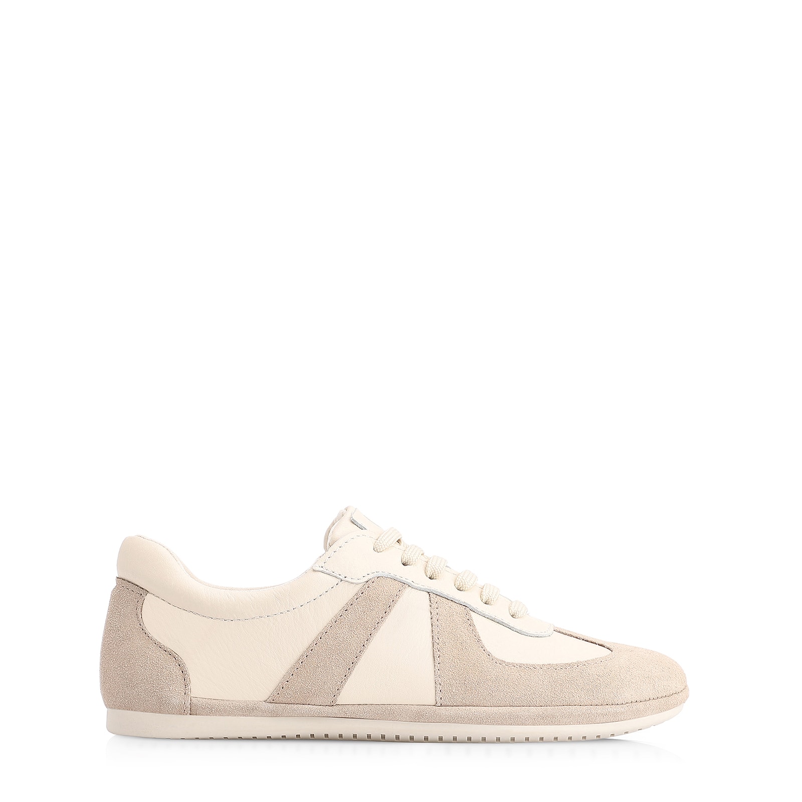 Tênis Couro Off White/Couro Camurça Cinza