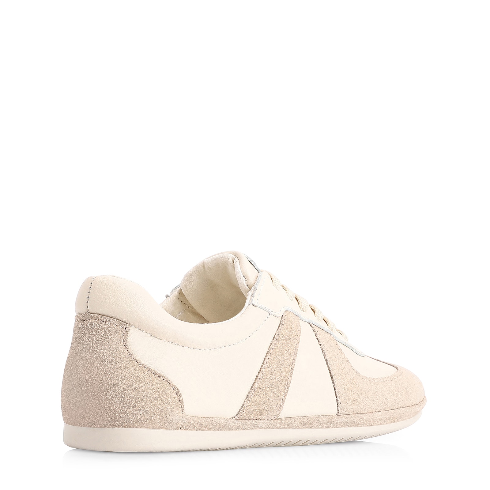 Tênis Couro Off White/Couro Camurça Cinza