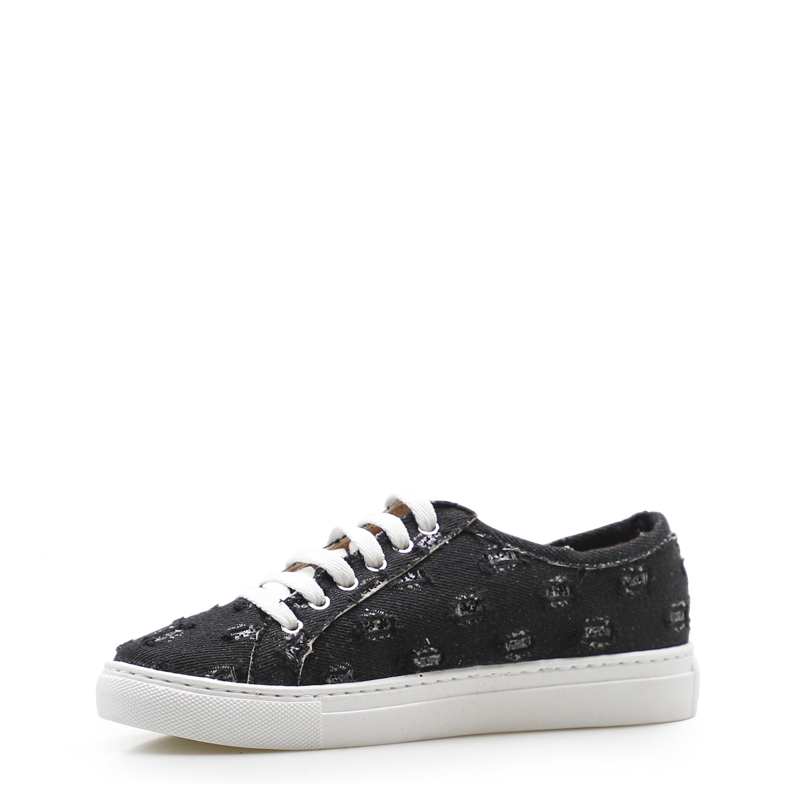 Tênis Feminino Tec.Jeans Black/Prata