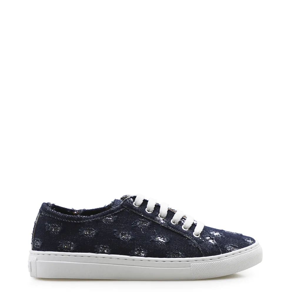 Tênis Feminino Tecido Jeans Azul - imagem 2