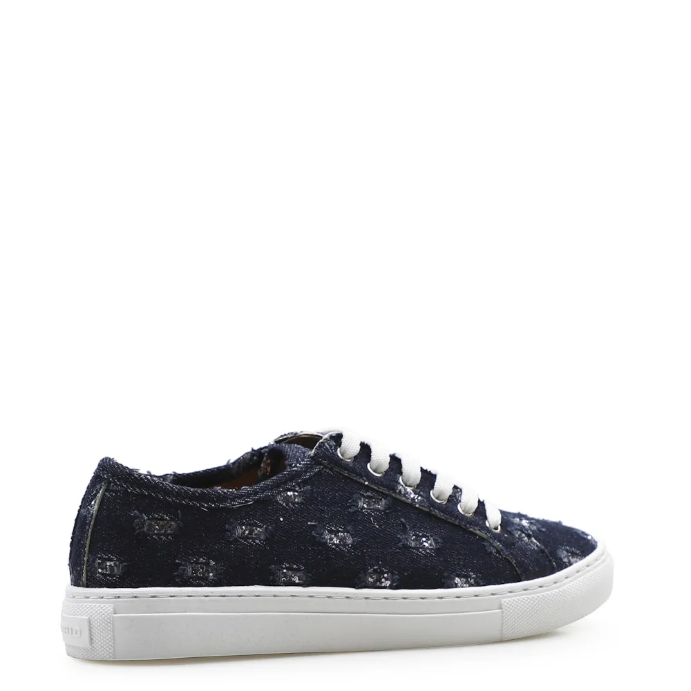 Tênis Feminino Tecido Jeans Azul - imagem 3