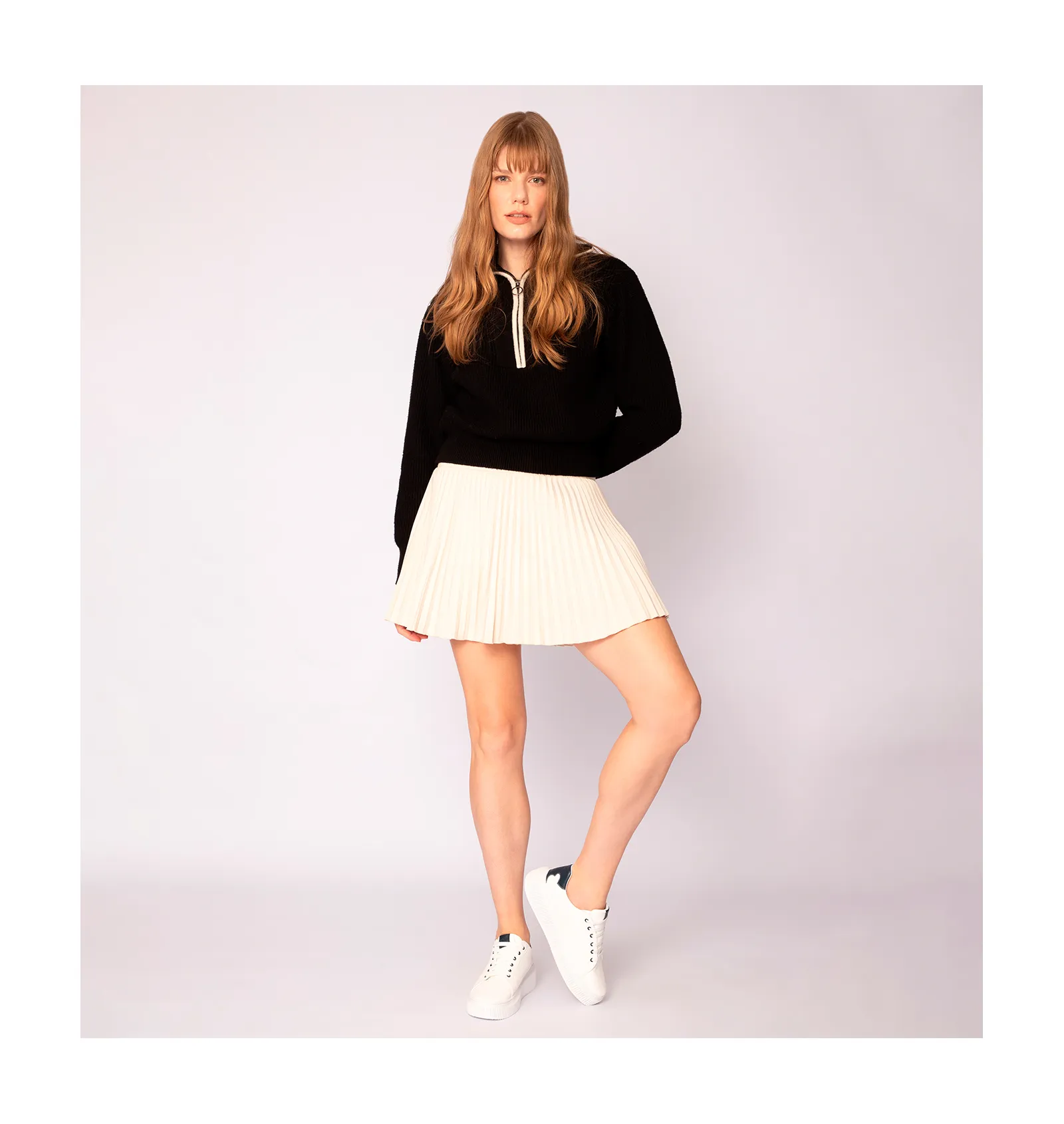 Tênis Flatform Alt Branco/Azul