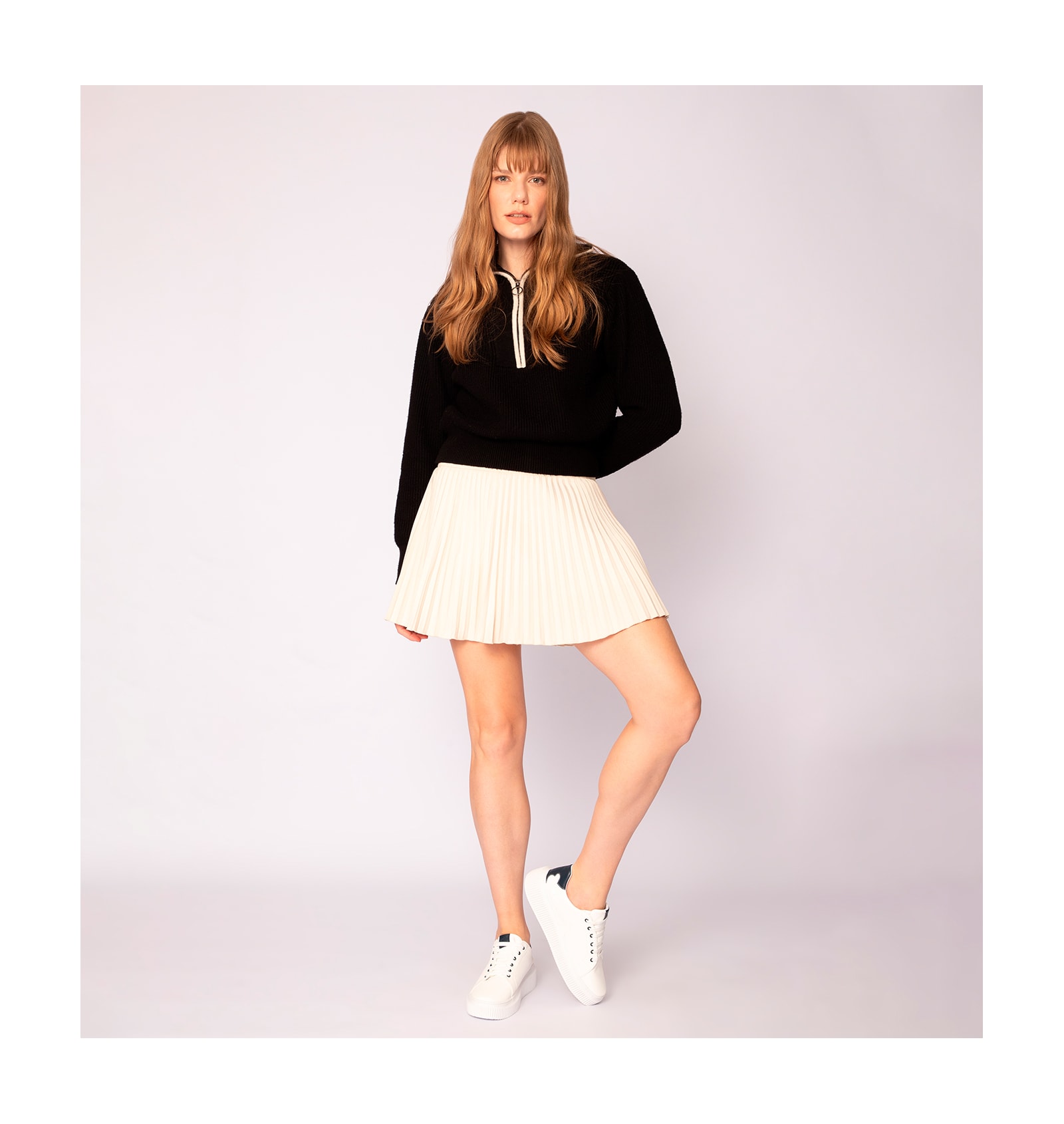 Tênis Flatform Alt Branco/Azul