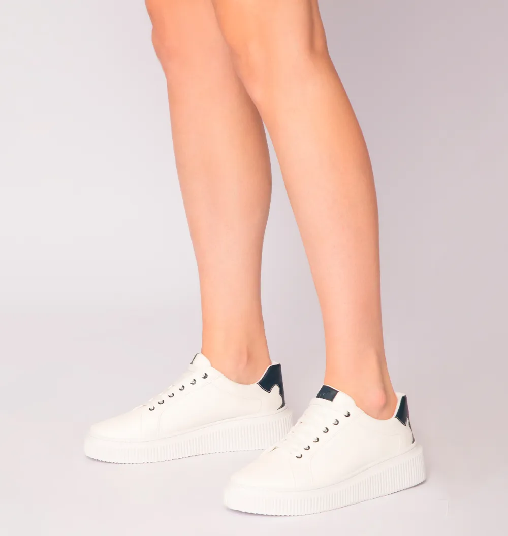 Tênis Flatform Alt Branco/Azul - imagem 2