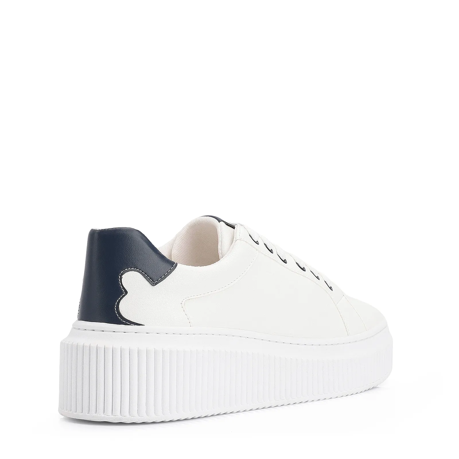 Tênis Flatform Alt Branco/Azul