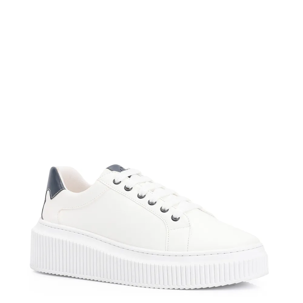 Tênis Flatform Alt Branco/Azul