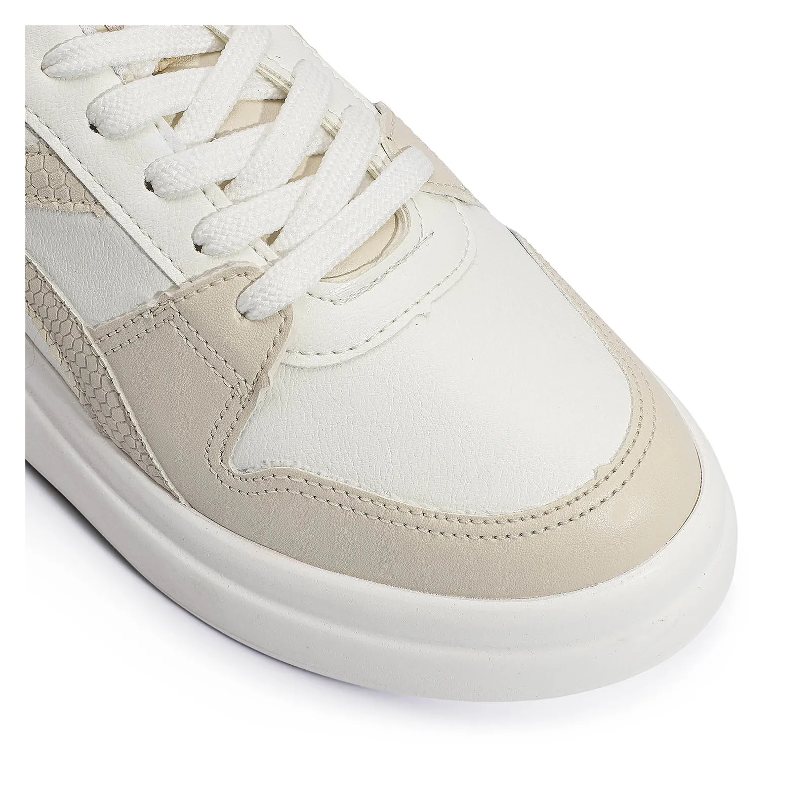 Tênis Flatform Alt Branco/Bege