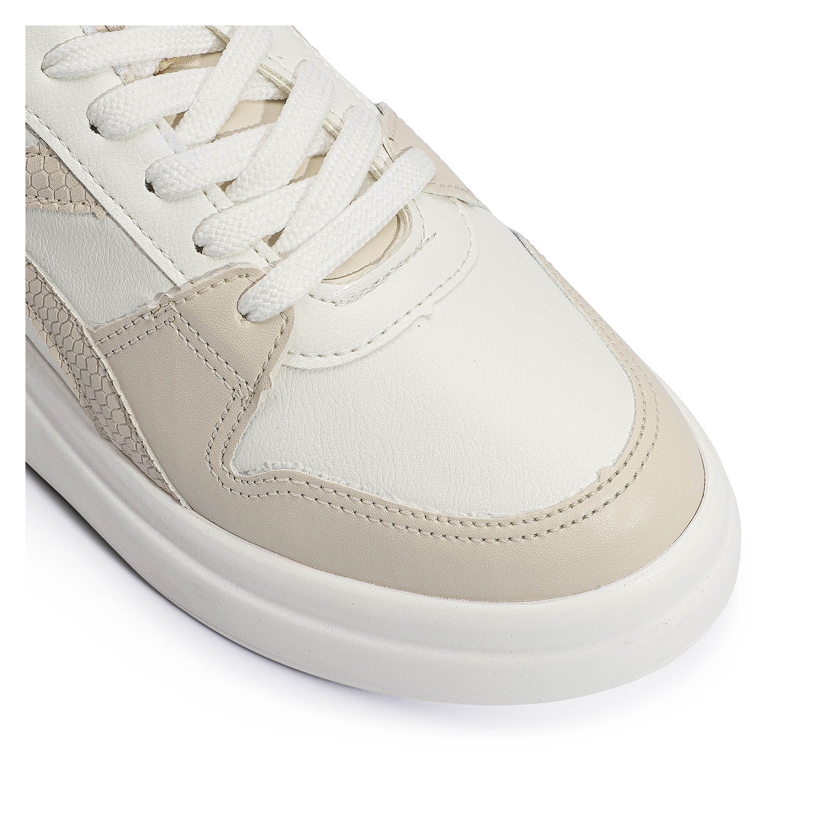 Tênis Flatform Alt Branco/Bege