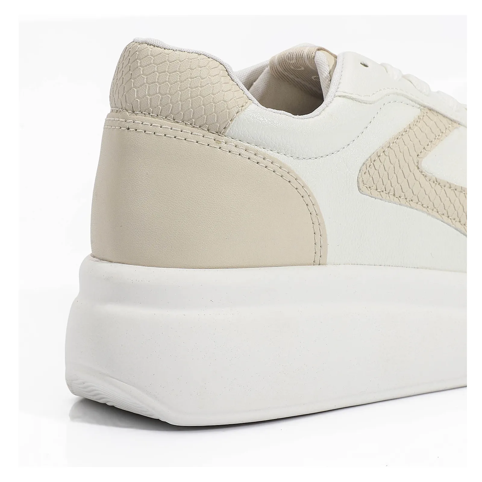 Tênis Flatform Alt Branco/Bege