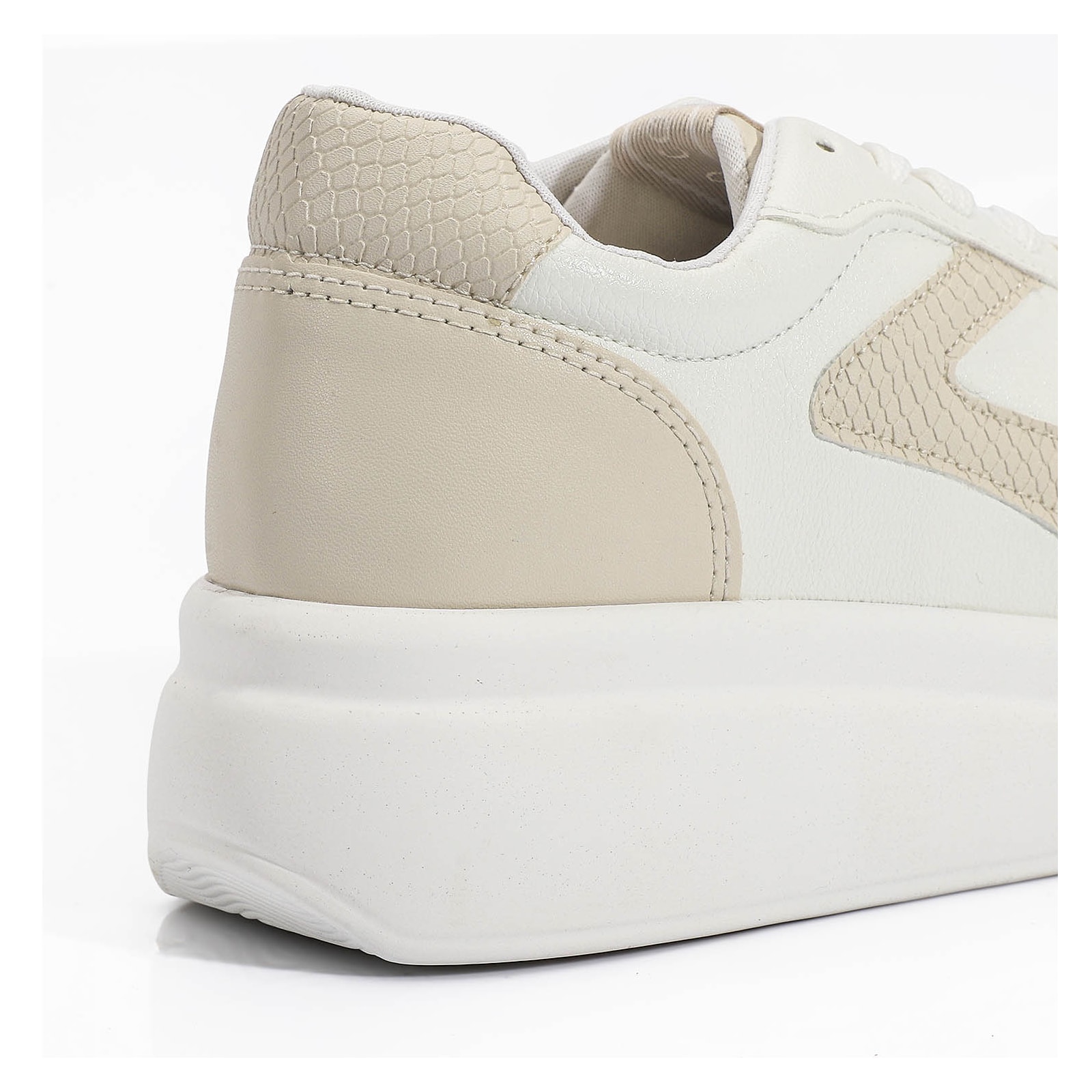 Tênis Flatform Alt Branco/Bege