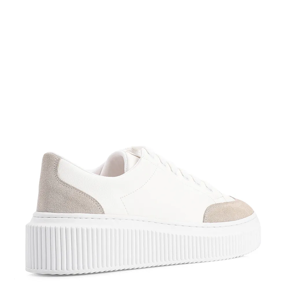 Tênis Flatform Alt Branco/Camurça Cinza - imagem 3