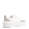 Tênis Flatform Alt Branco/Camurça Cinza - imagem 3