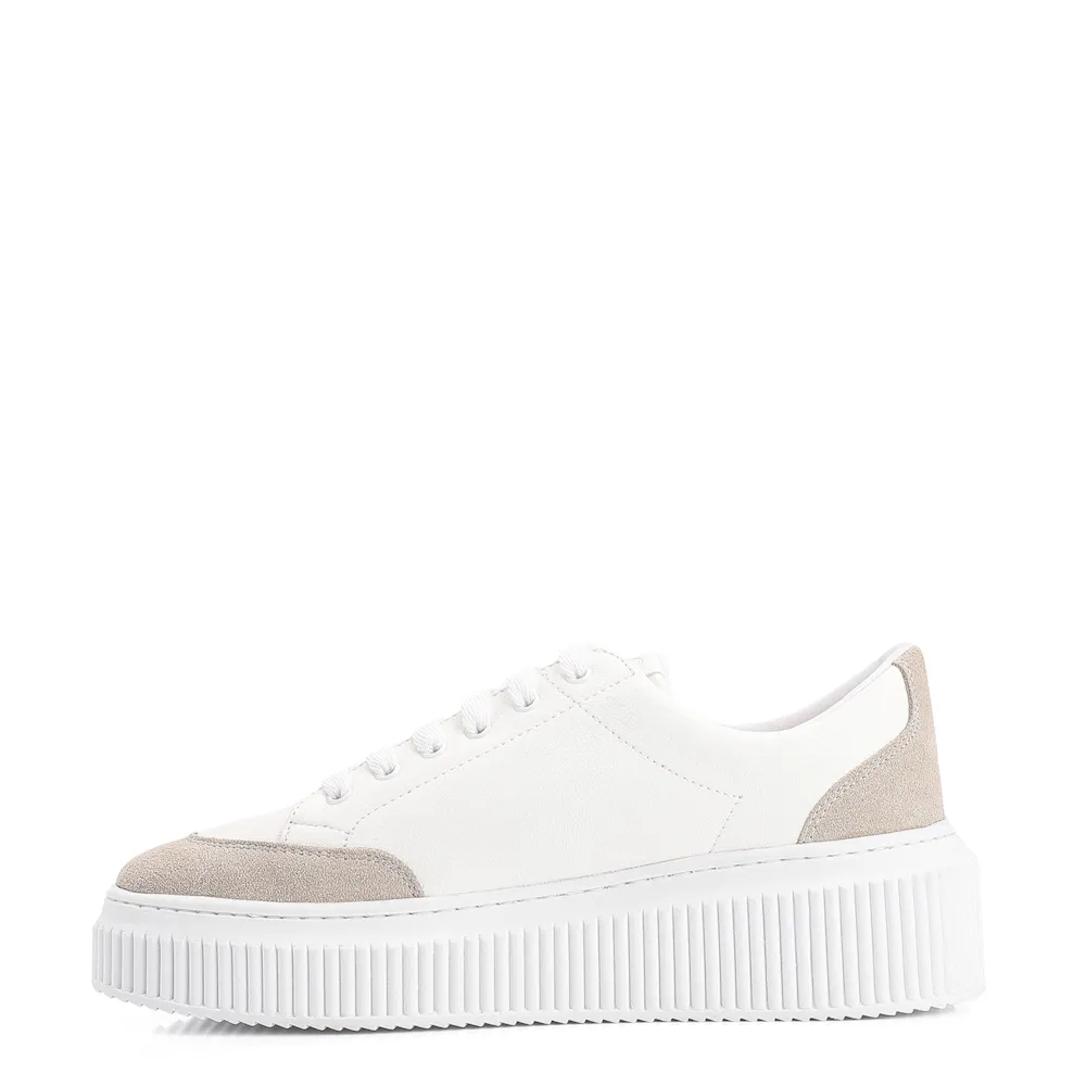 Tênis Flatform Alt Branco/Camurça Cinza - imagem 4