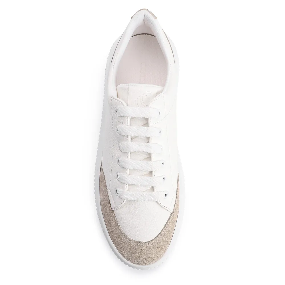 Tênis Flatform Alt Branco/Camurça Cinza - imagem 5