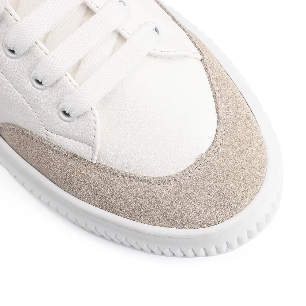 Tênis Flatform Alt Branco/Camurça Cinza - imagem 6