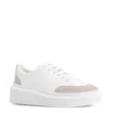 Tênis Flatform Alt Branco/Camurça Cinza - imagem 1